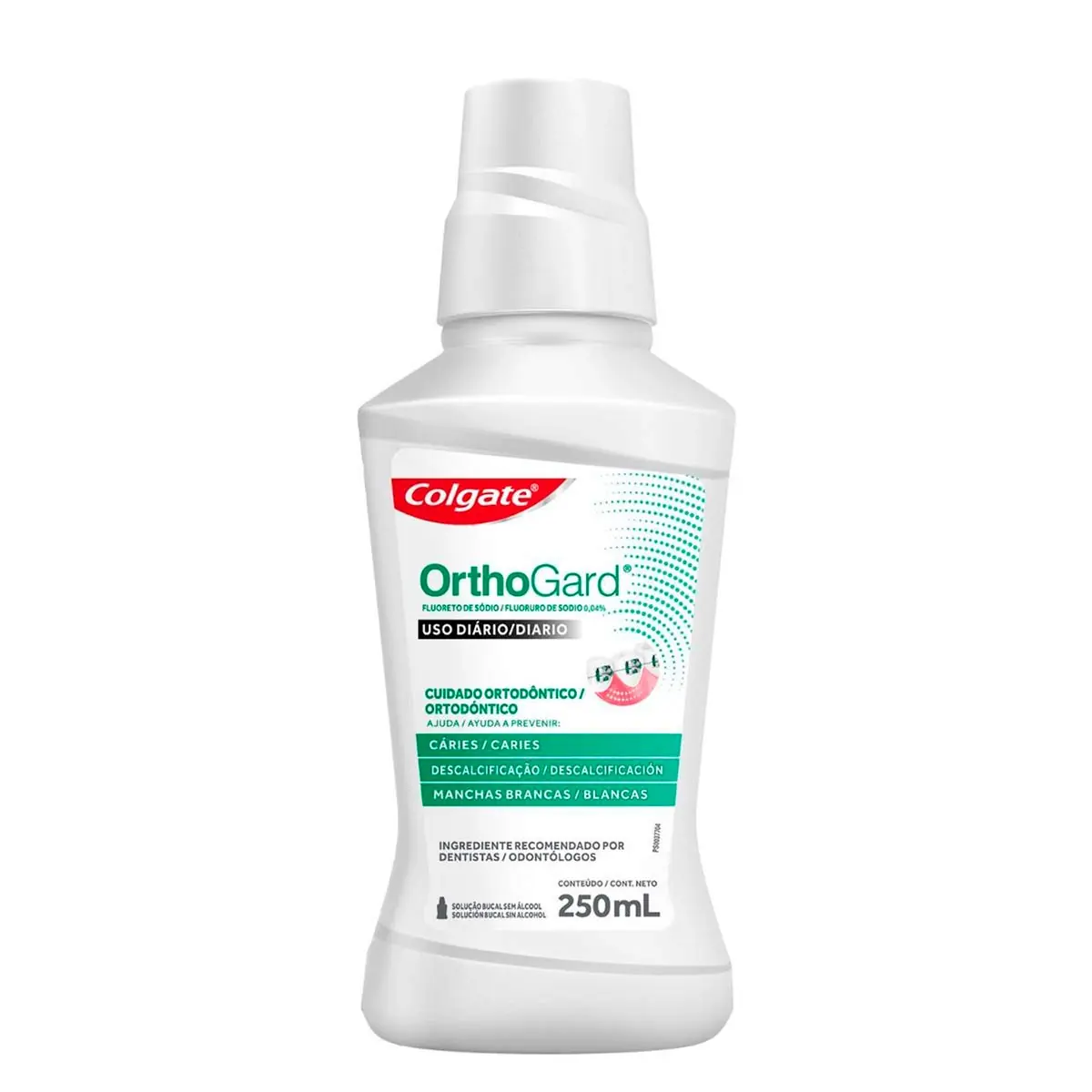 Solução Bucal Zero álcool Colgate Orthogard Caixa 250ml