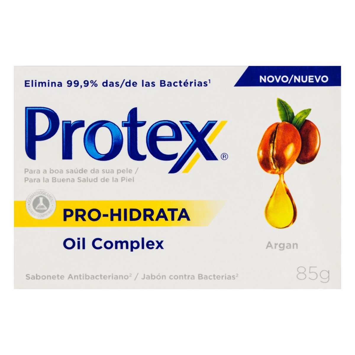Sabonete Barra Antibacteriano Argan Protex Pro Hidrata Caixa 85g