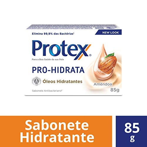 Sabonete Antibacteriano em Barra Protex Pro Hidrata Amêndoa 85g