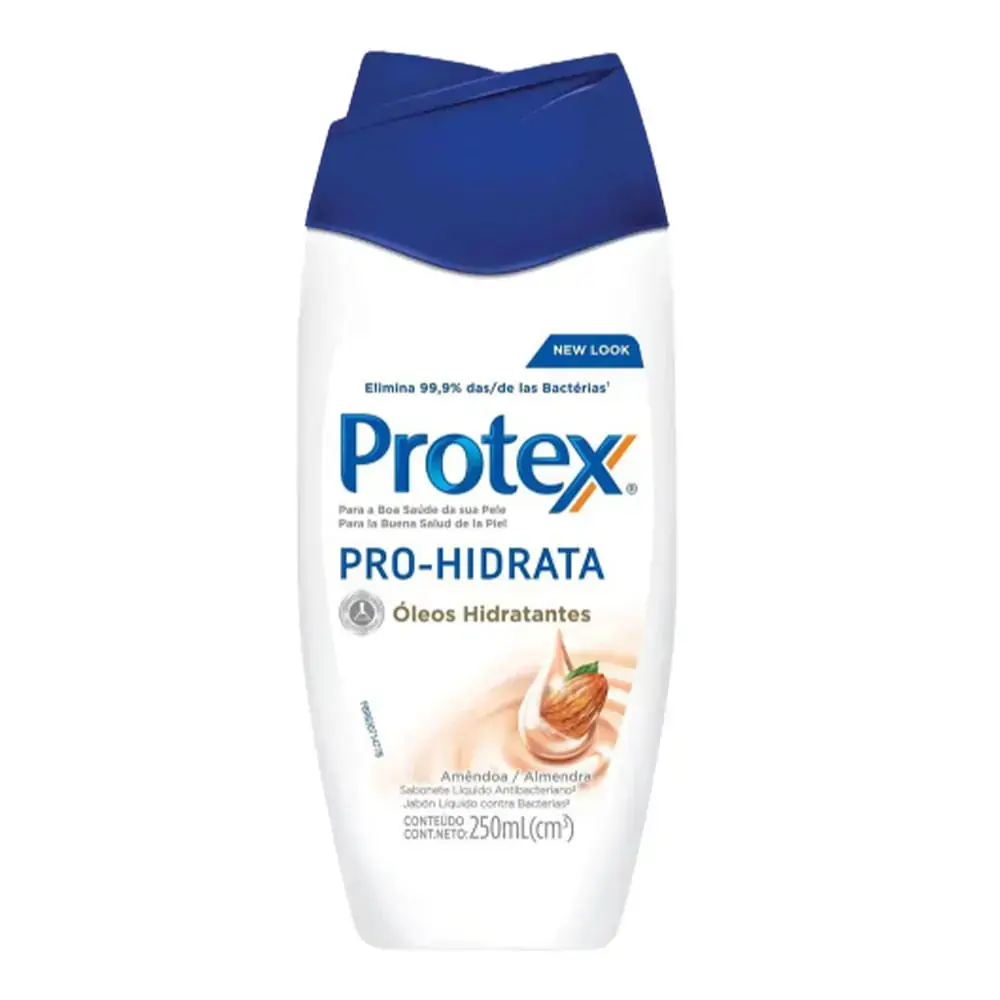 Sabonete Líquido Antibacteriano Amêndoa Protex Pro Hidrata Frasco 250ml