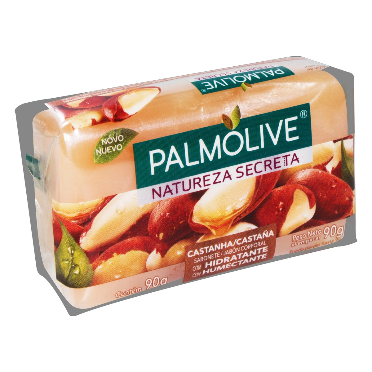 Sabonete Barra Hidratante Castanha Palmolive Natureza Secreta Envoltório 90g