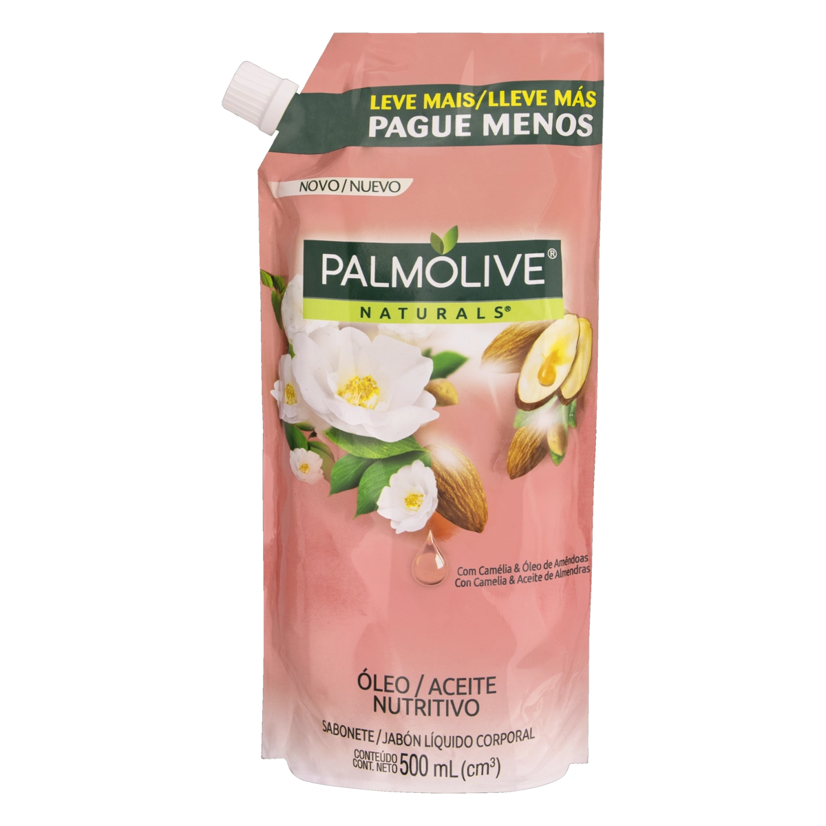 Sabonete Líquido Palmolive Naturals Camélia e Óleo de Amendôas 500ml Refil