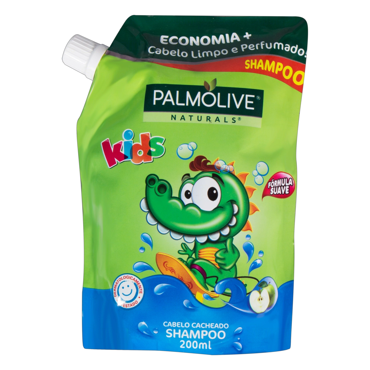 Shampoo Maçã Verde Palmolive Naturals Kids Sachê 200ml Refil