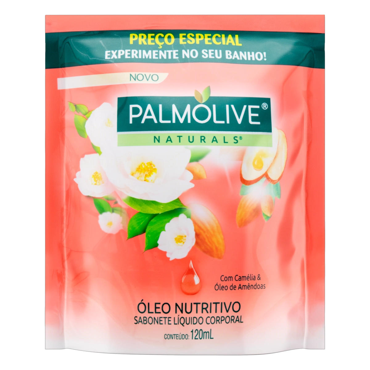 Sabonete Líquido óleo Nutritivo Palmolive Naturals Sachê 120ml Refil