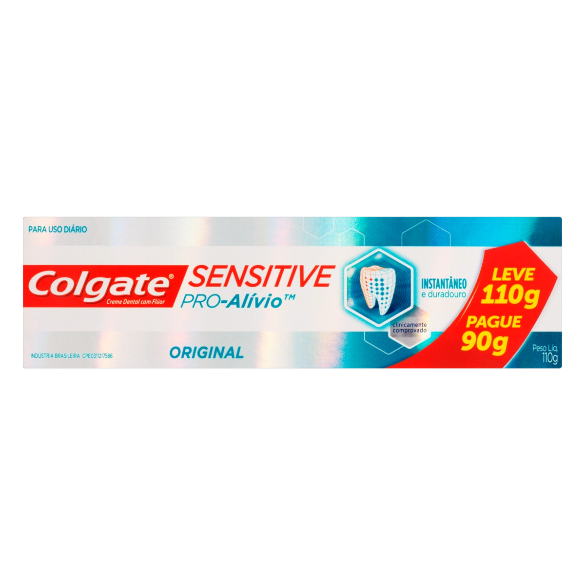 Creme Dental Original Colgate Sensitive Pro Alívio Caixa Leve 110g Pague 90g