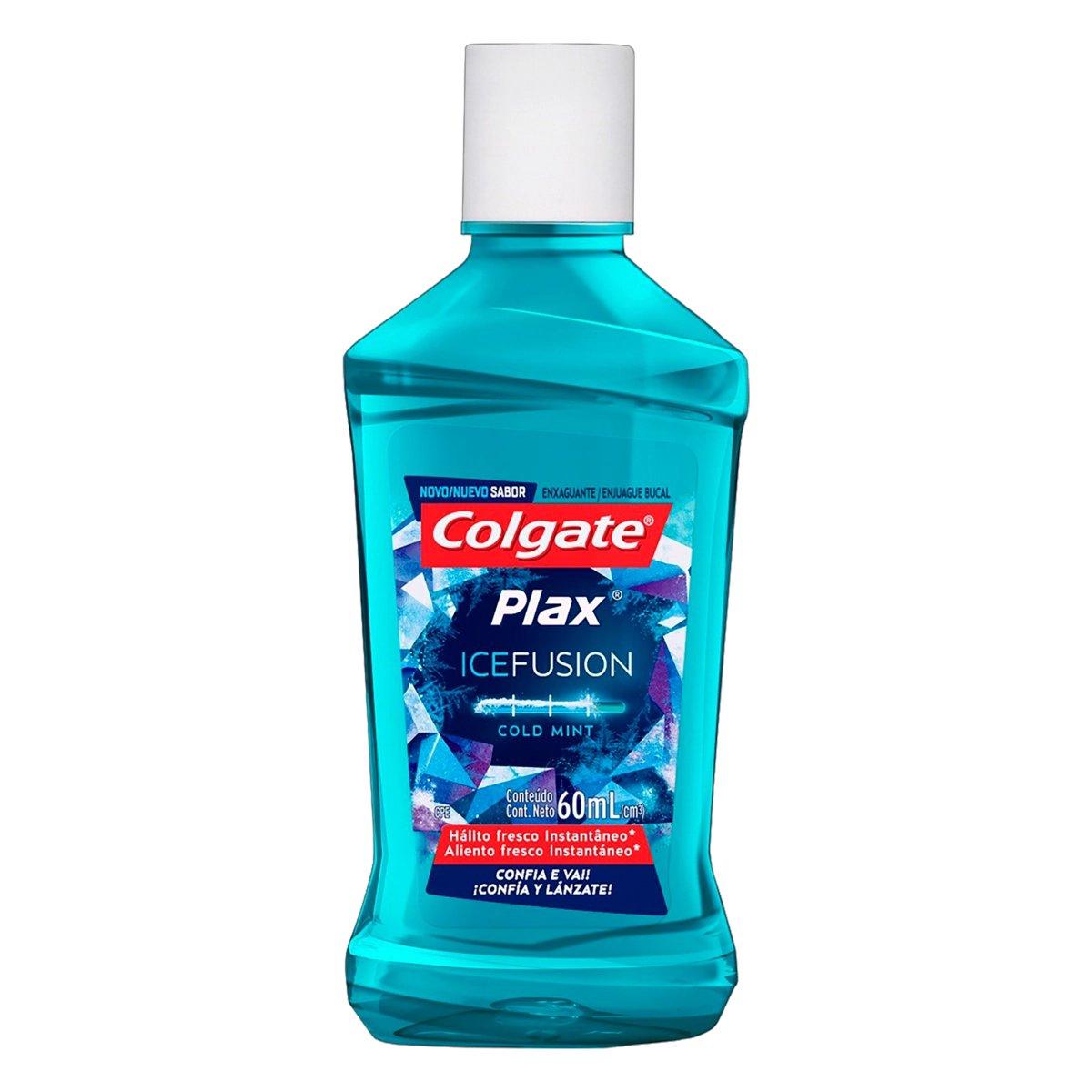 Enxaguante Bucal Cold Mint Colgate Plax Ice Fusion Frasco 60ml