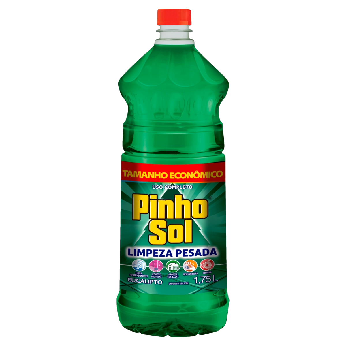 Limpador Limpeza Pesada Eucalipto Pinho Sol Frasco 1,75l Tamanho Econômico