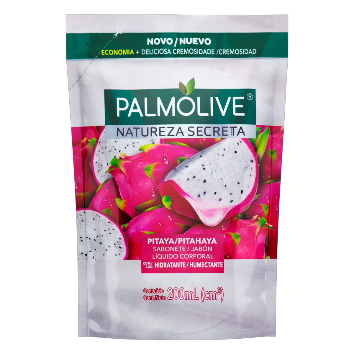 Sabonete Líquido Hidratante Pitaya Palmolive Natureza Secreta Sachê 200ml Refil