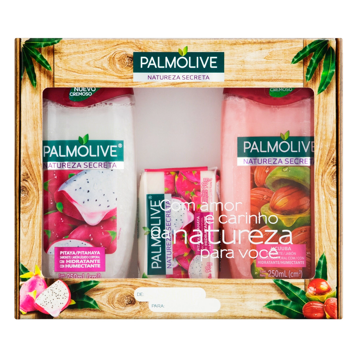 Kit Sabonete Líquido Hidratante Ucuuba Pitaya 250ml Cada Sabonete Em Barra Pitaya 90g Palmolive Natu