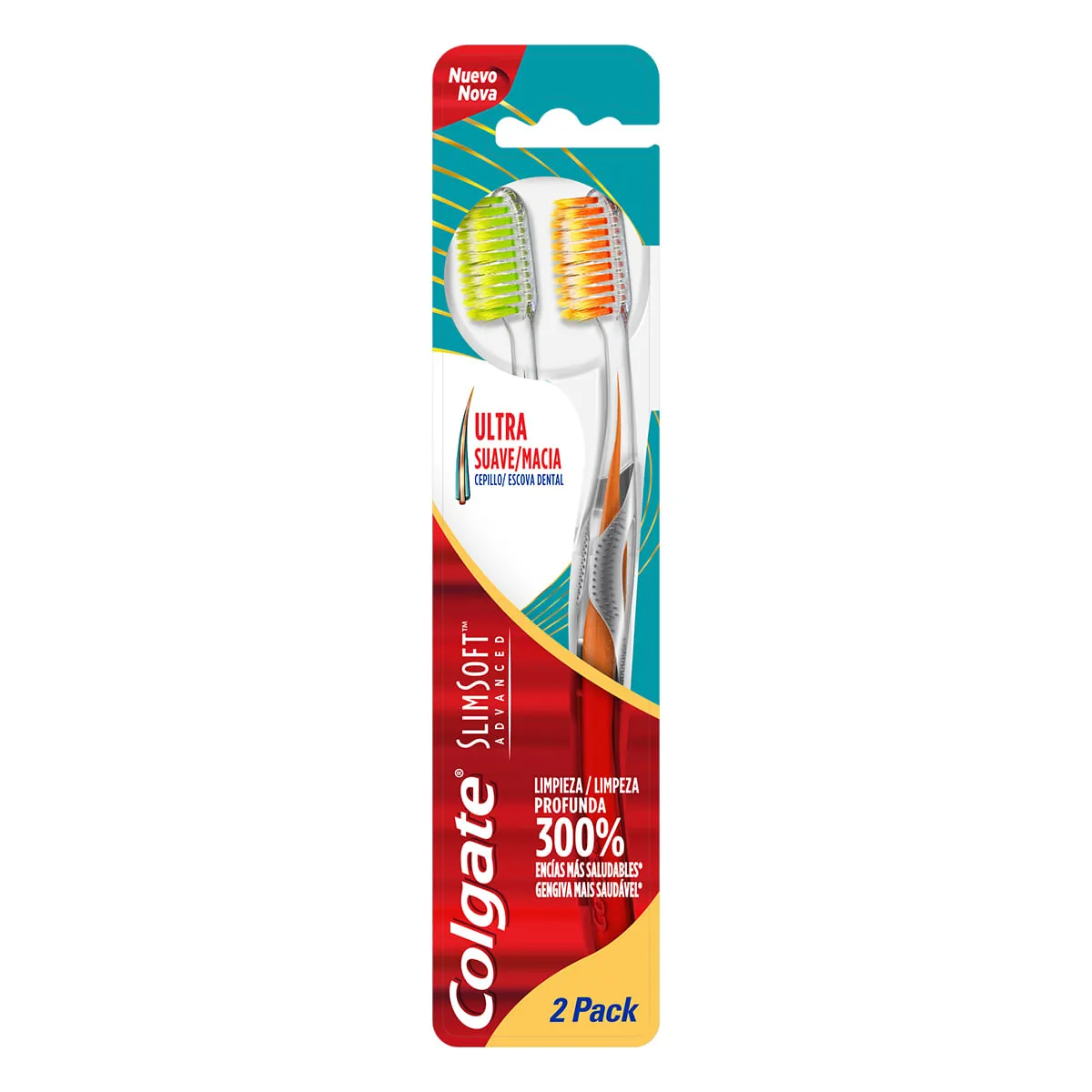 Escova Dental Colgate Slim Soft Advanced 2 unid