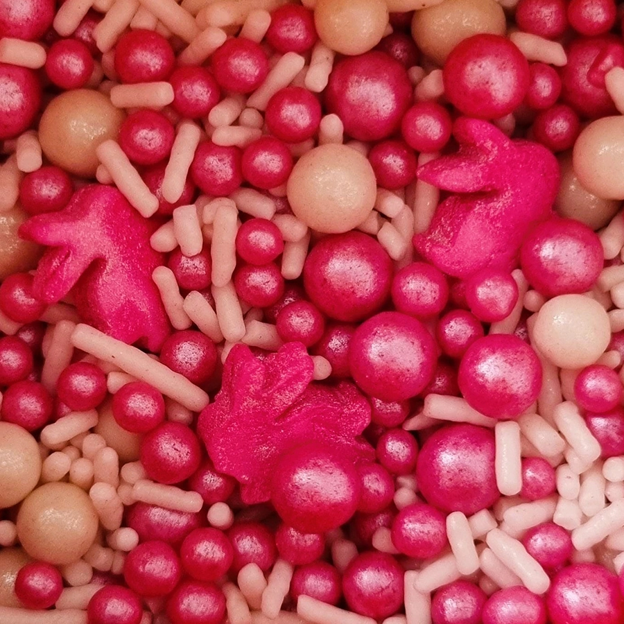 Confeito Sprinkles Pascoa Iii Rosa 60g Morelo