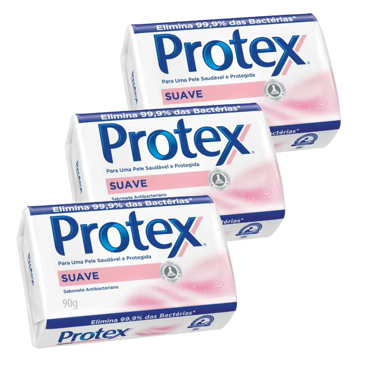 Kit Sabonete Protex Suave 90g 3 Unidades