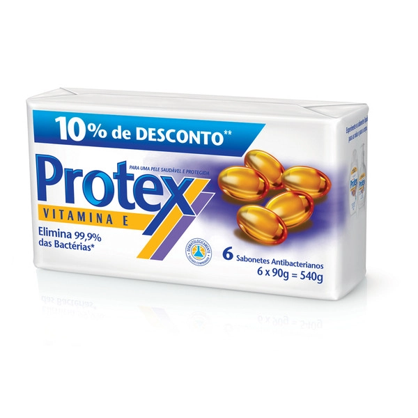 Protex Vitamina E 90 Gramas 6 Unidades