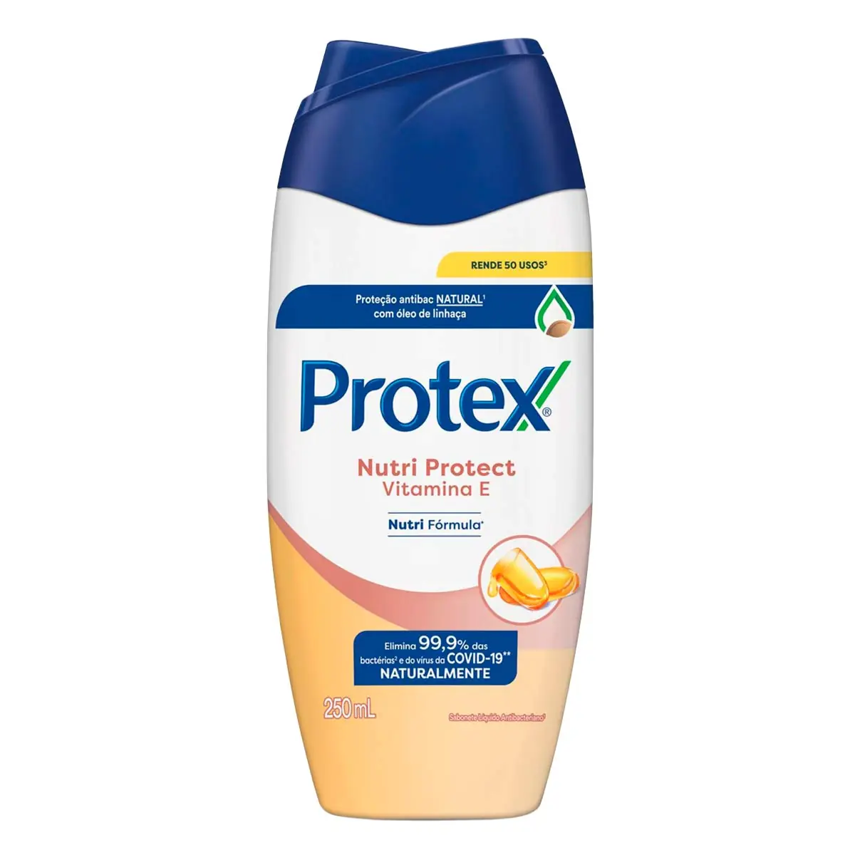 Sabonete Líquido Antibacteriano para Corpo Protex Nutri Protect Vitamina E 250ml