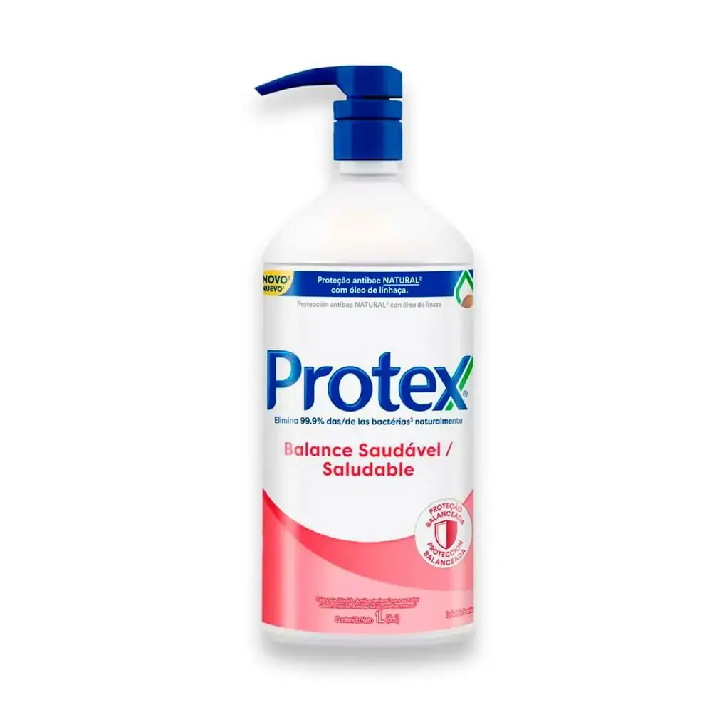 Sabonete Líquido Antibacteriano Para As Mãos Protex Balance Saudável Frasco 1l