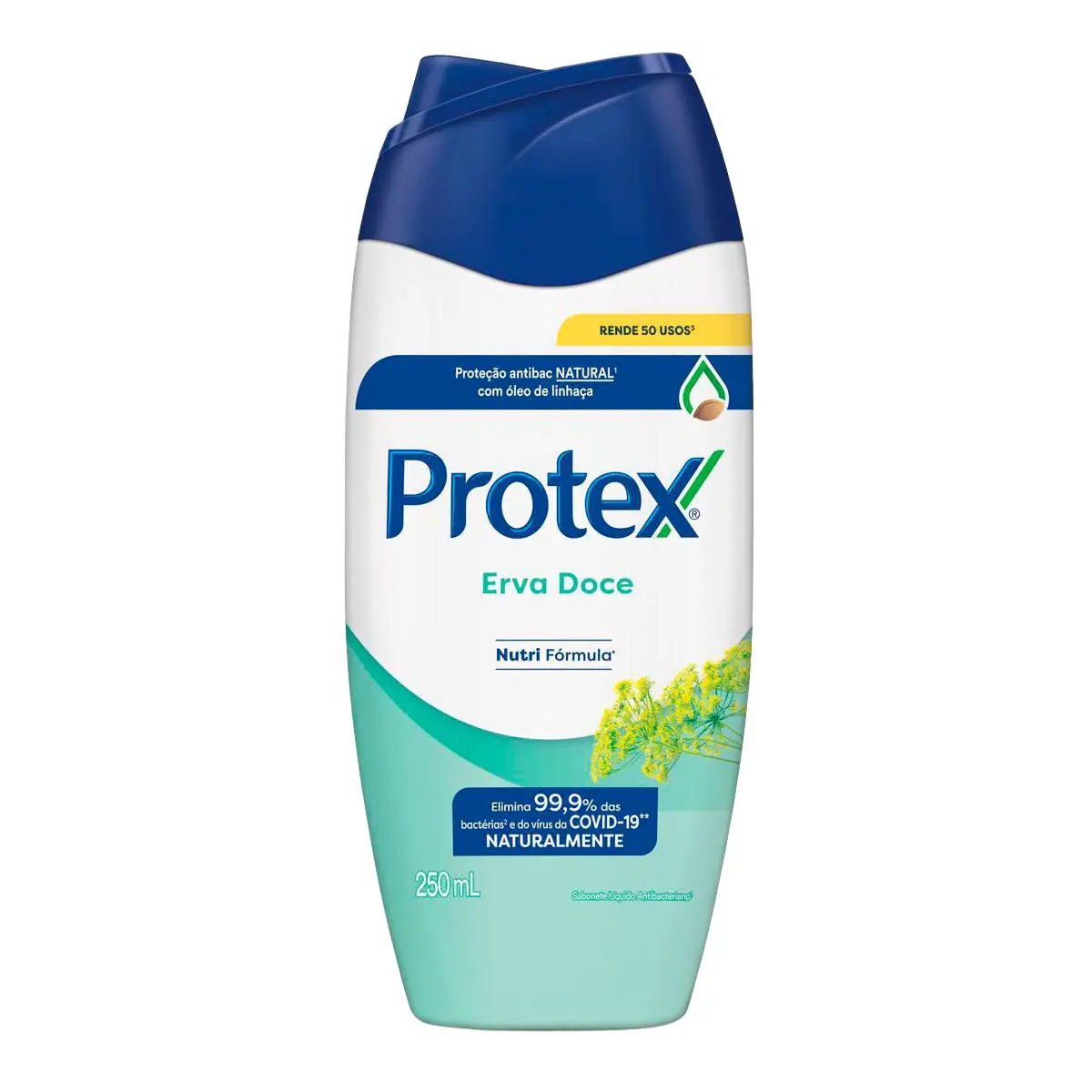 Sabonete Líquido Antibacteriano para Corpo Protex Erva Doce 250ml Sabonete Líquido para Corpo