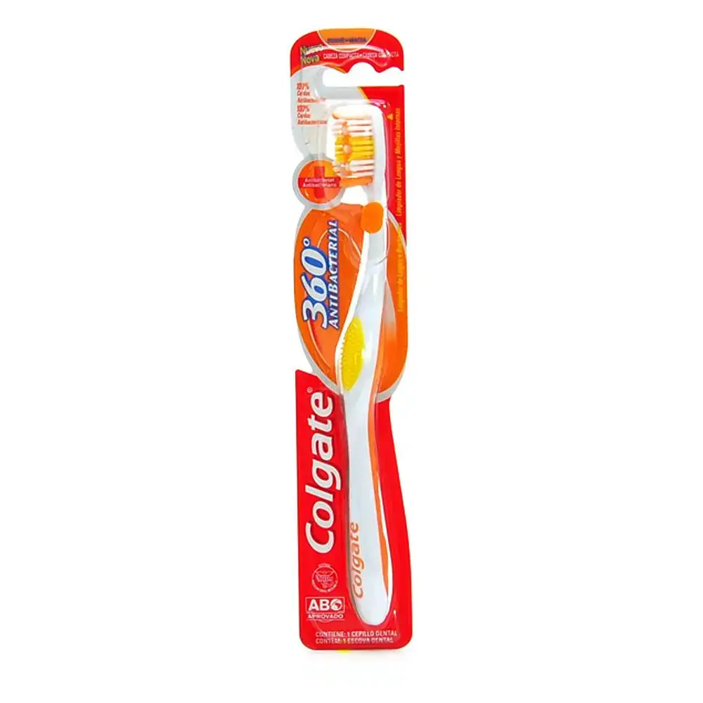 Escova Dente Colgate 360 Antibacterial