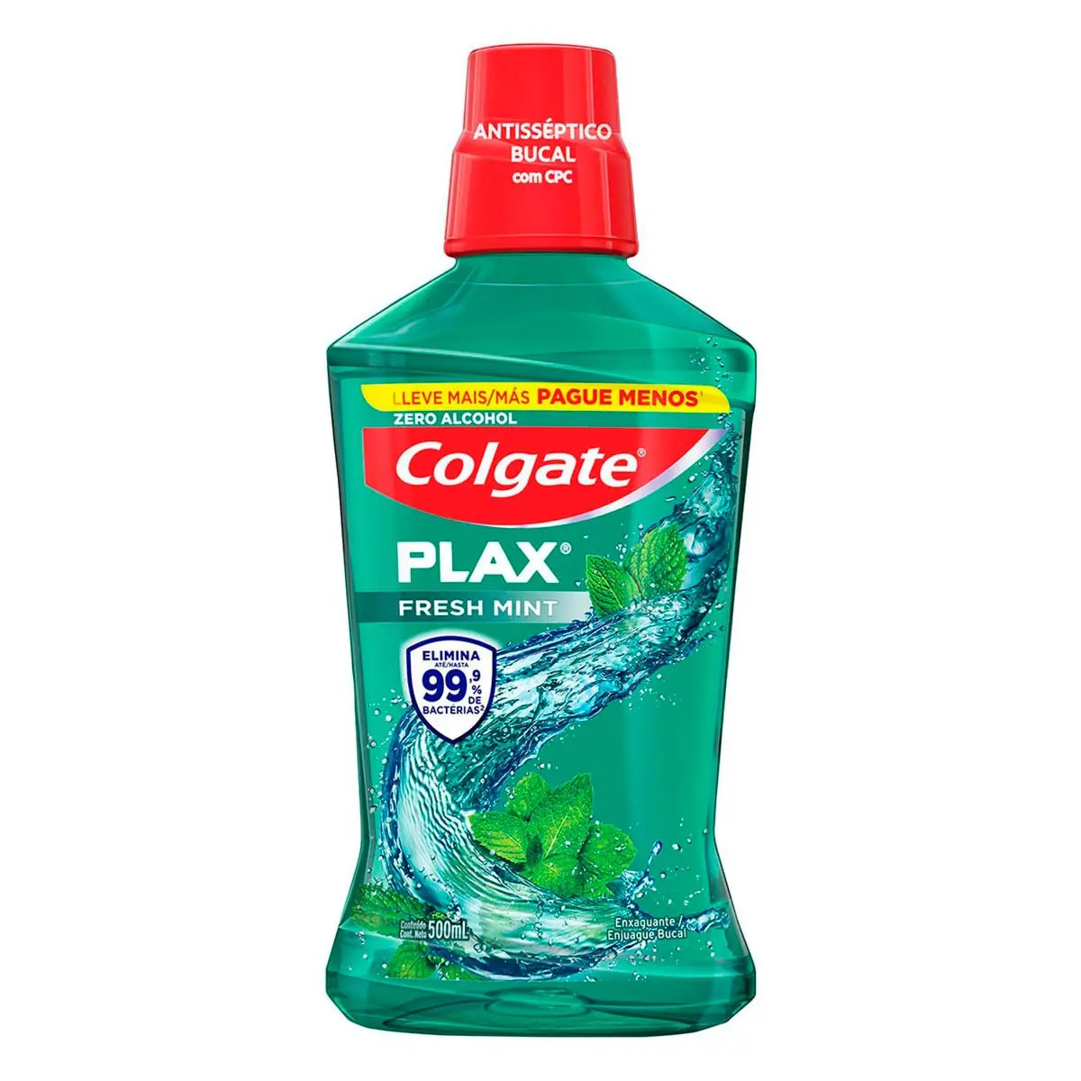 Enxaguante Bucal Colgate Plax Fresh Mint 500ml Promo Leve 500ml Pague 350ml