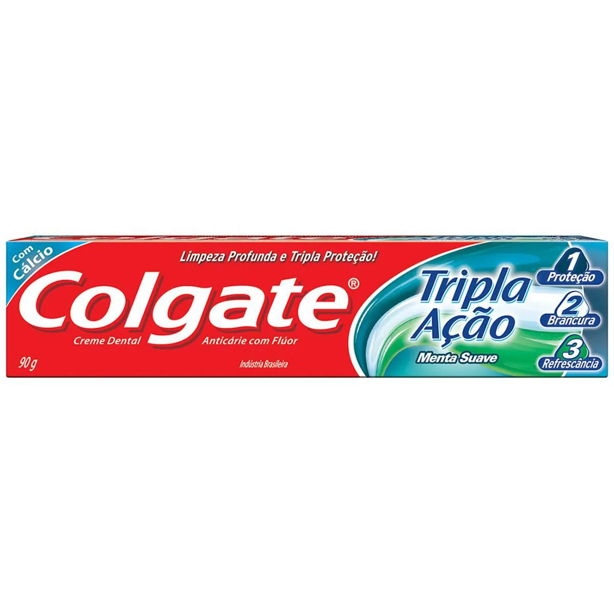 Creme Dental Menta Suave Colgate Tripla Ação Caixa 90g