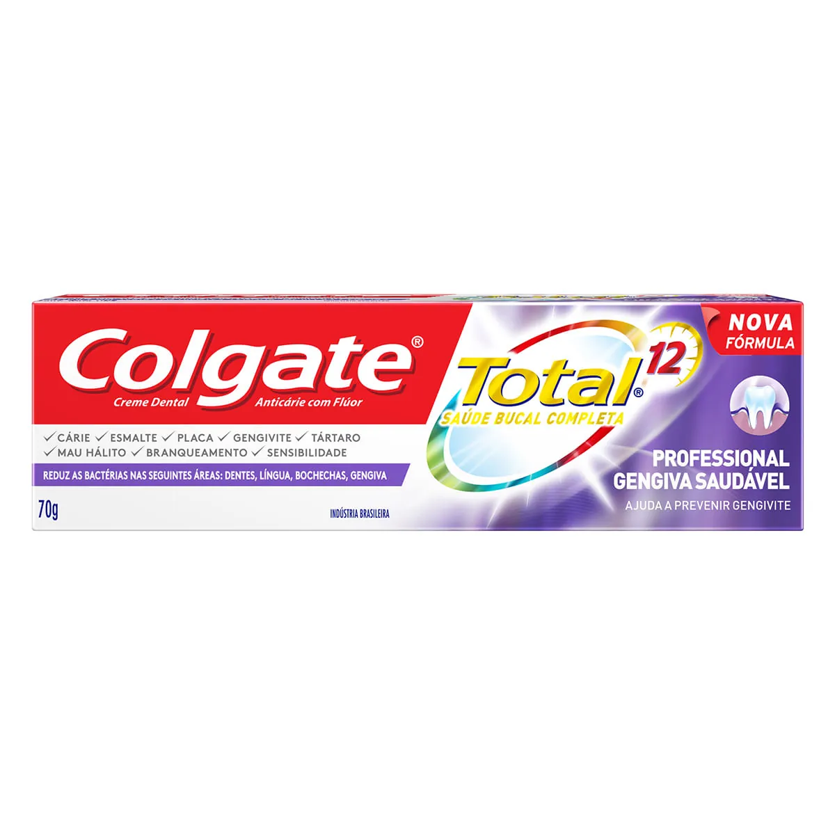Creme Dental Colgate Total 12 Professional Gengiva Saudável Menta 70g