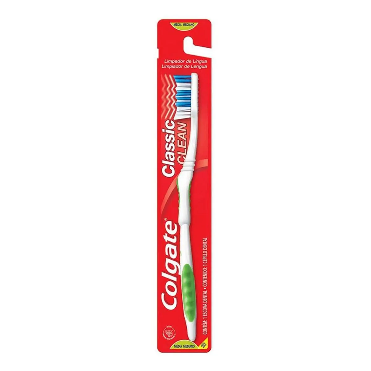 Escova Dental Média Colgate Classic Clean