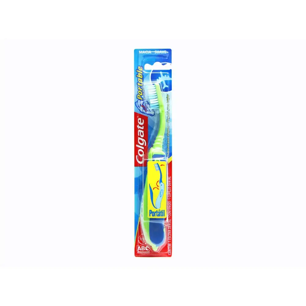 Escova Dente Colgate Portable Gratis Plax 60m