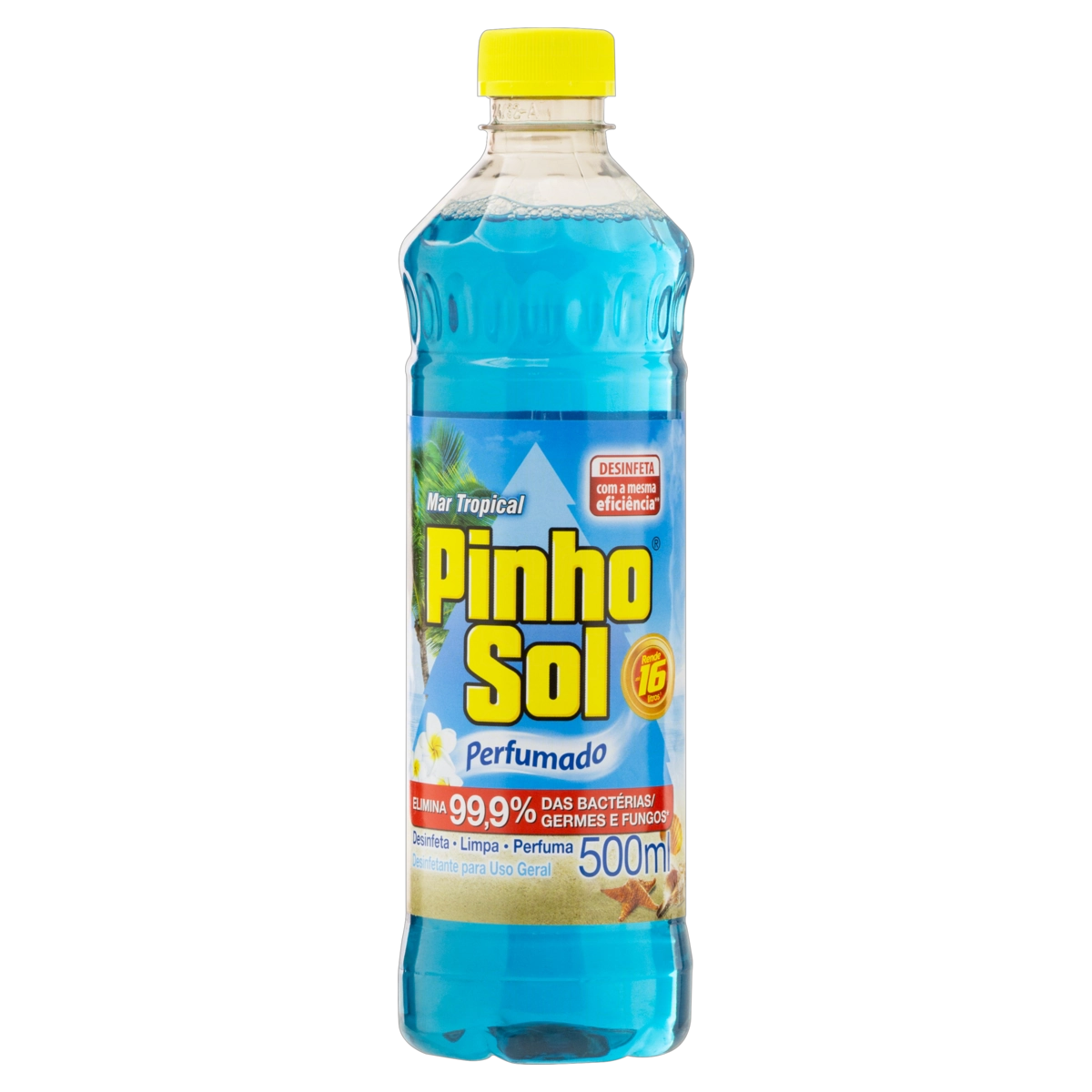 Desinfetante Uso Geral Mar Tropical Pinho Sol Frasco 500ml
