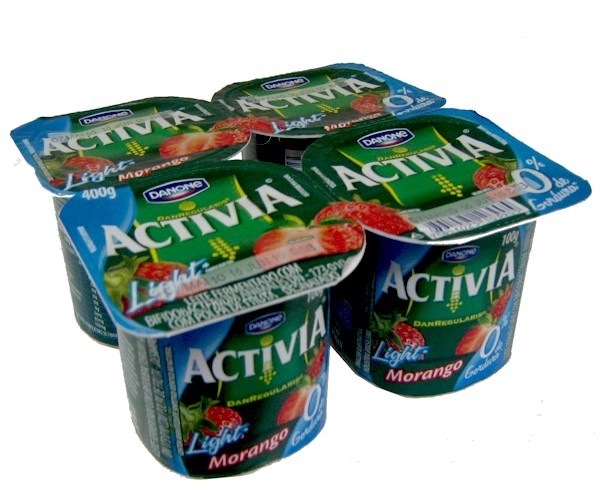 Activia Light Bandeja Morango 0 Danone 400g