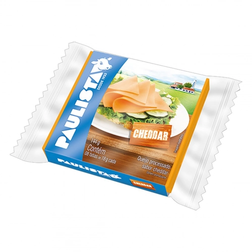 Queijo Processado Cheddar Paulista 144g