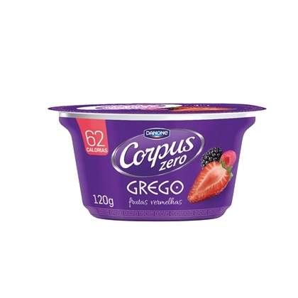 Iogurte Corpus Zero Grego Frutas Vermelhas
