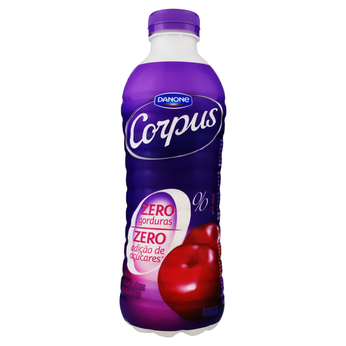 Leite Fermentado Desnatado Ameixa Corpus Garrafa 900g