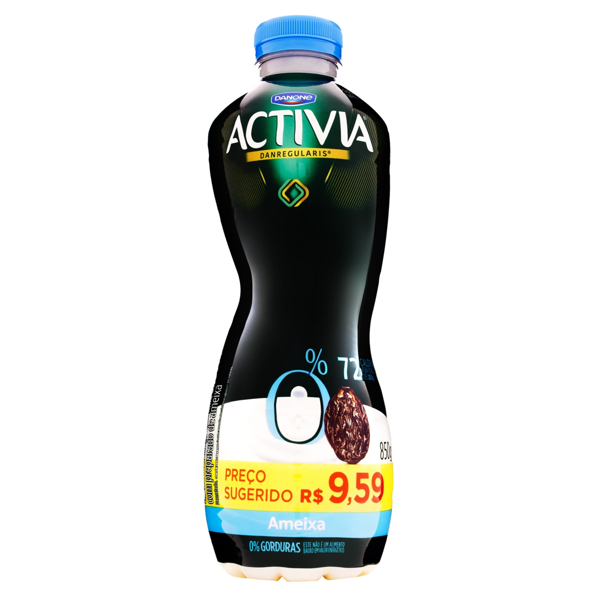 Leite Fermentado Desnatado Ameixa Activia Garrafa 850g