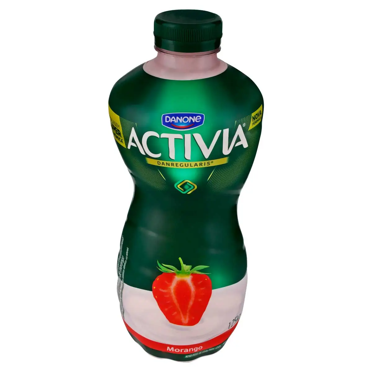 Leite Fermentado Parcialmente Desnatado Sabor Morango Activia 1,25kg