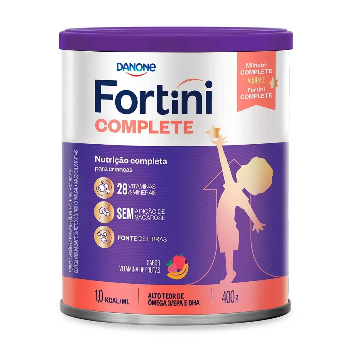 Fórmula Pediátrica Para Nutrição Pó Vitamina De Frutas Complete Milnutri Lata 400g