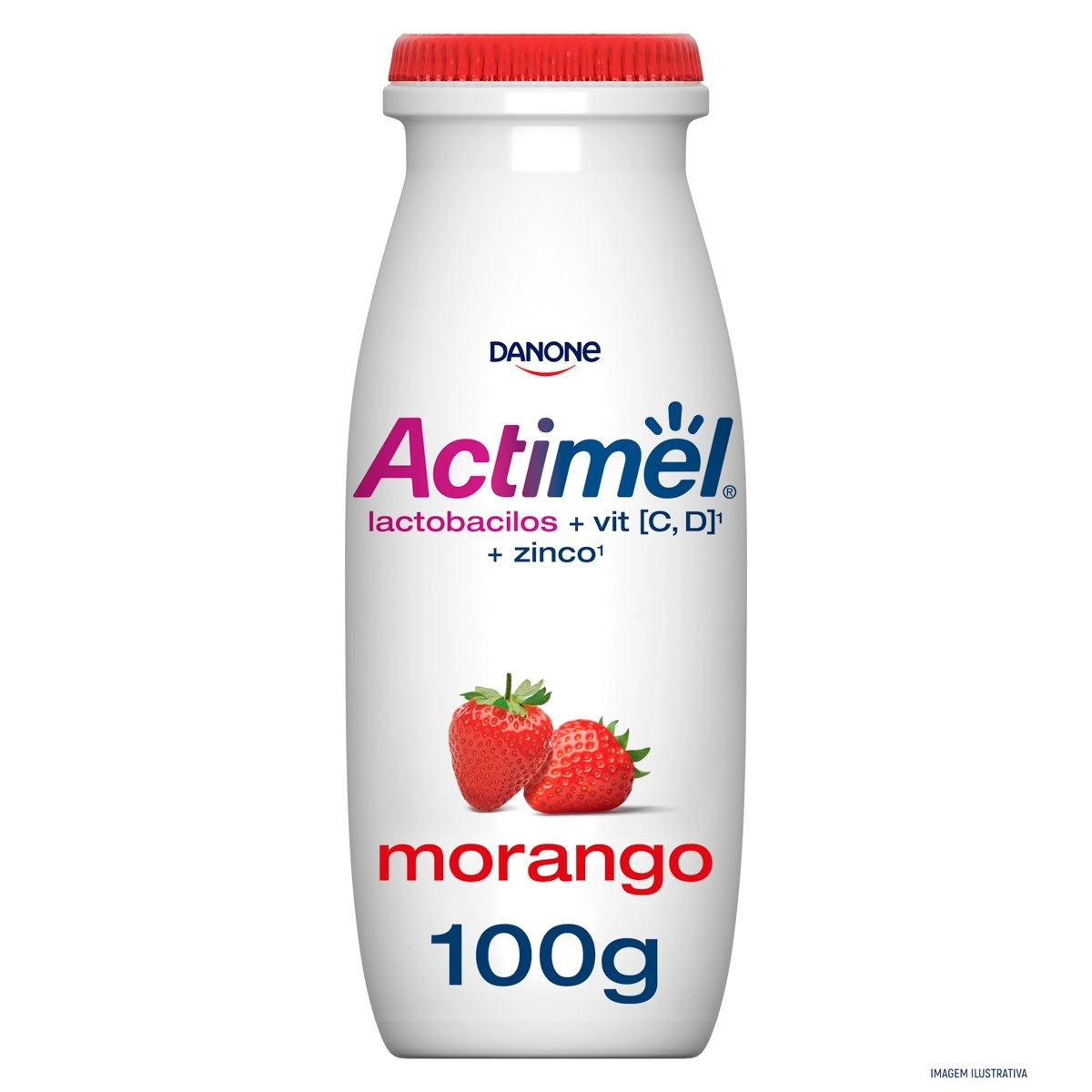 Leite Fermentado Actimel Morango 100g