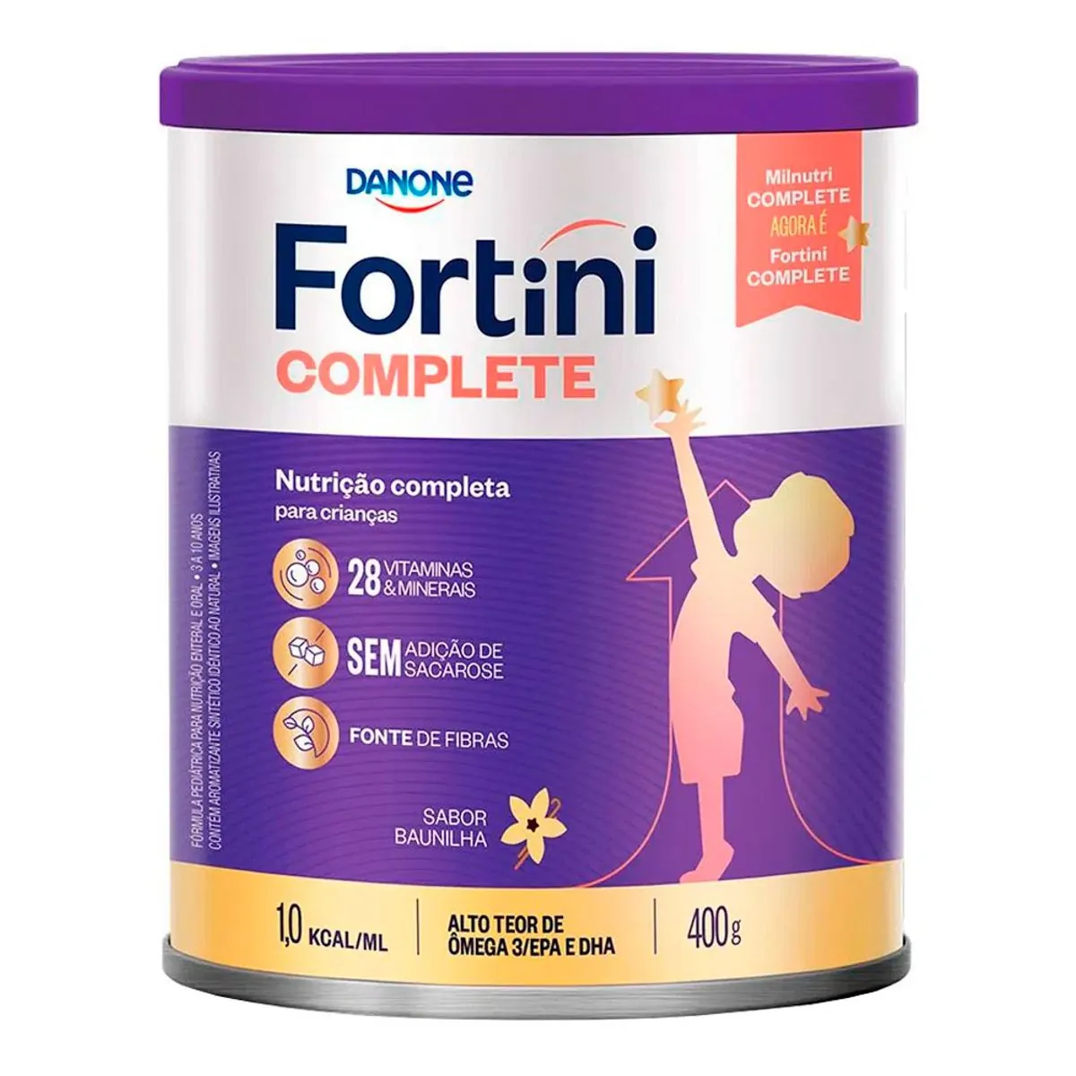 Suplemento Infantil Fortini Complete Baunilha 400g