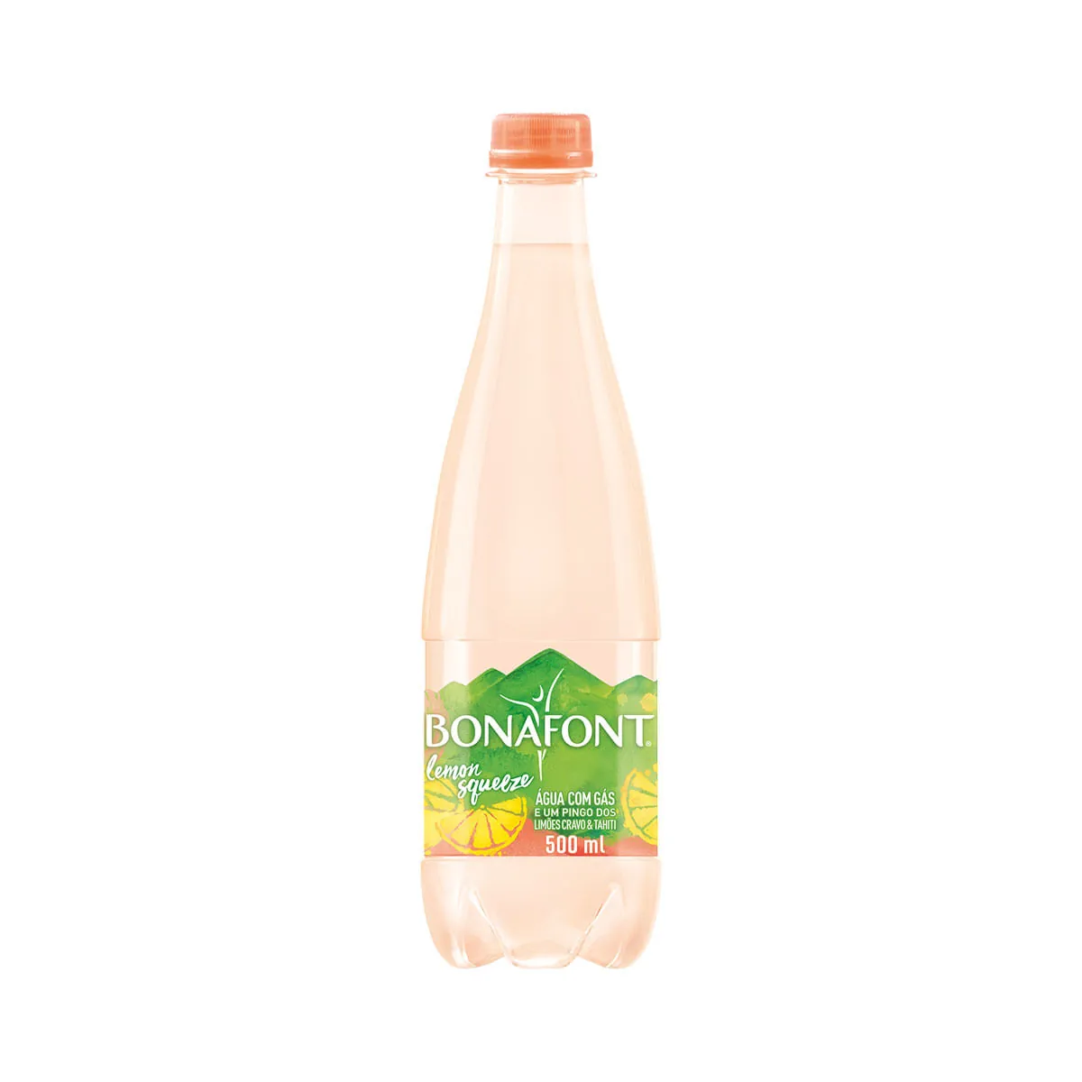 Água Saborizada com Gás Lemon Bonafont Garrafa 500ml