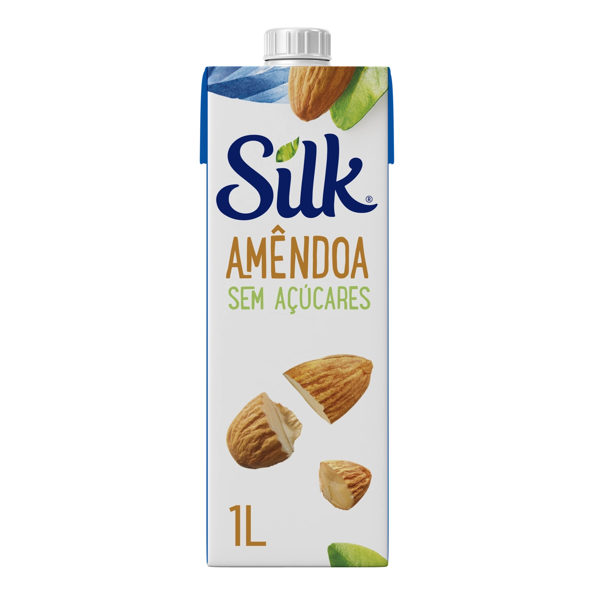 Bebida Vegetal Silk Amêndoa Sem Açúcar 1L