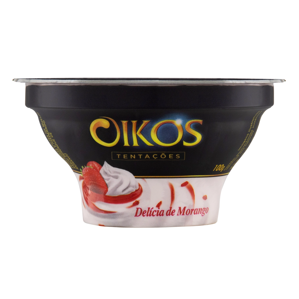 Sobremesa Láctea Delícia De Morango Oikos Tentações Pote 100g