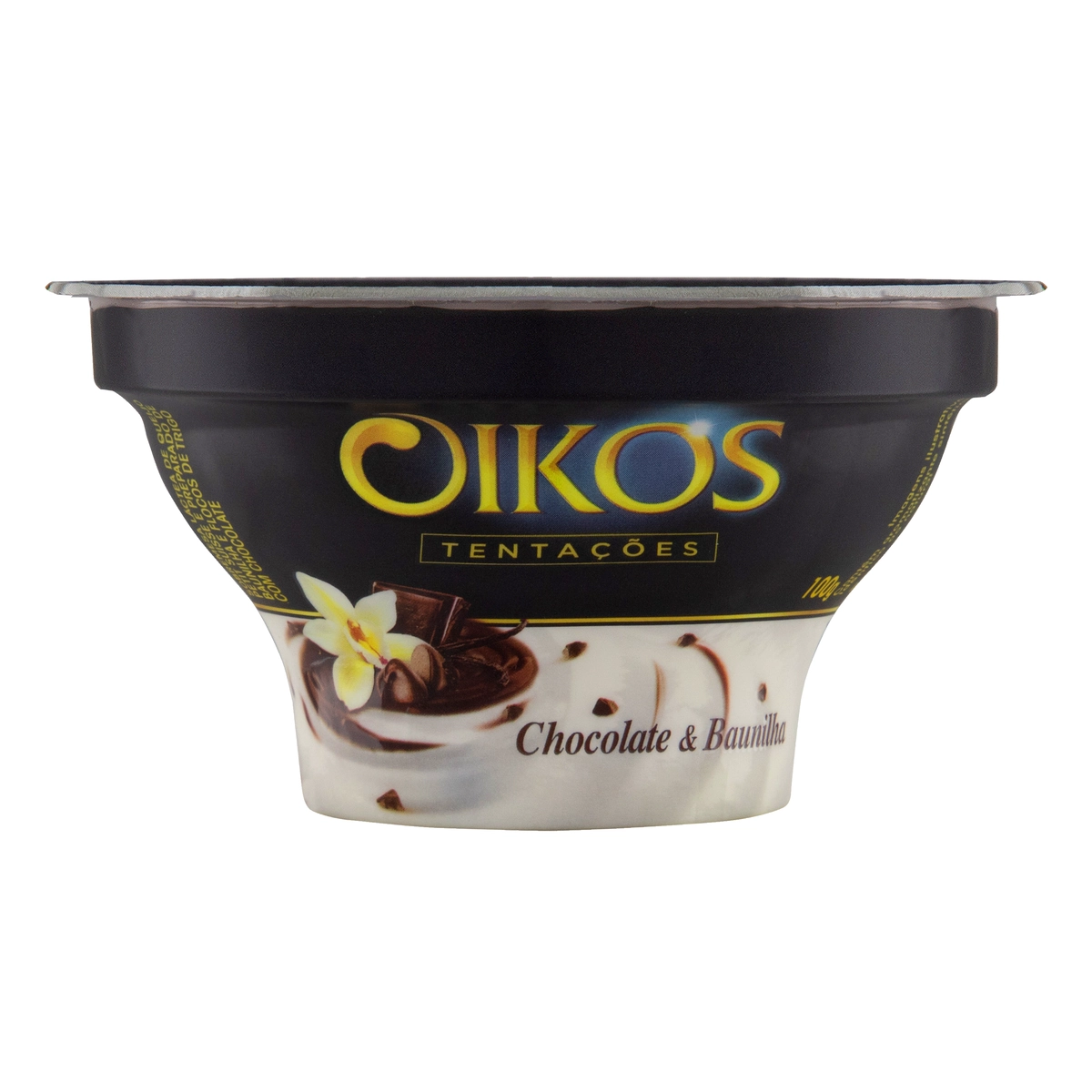 Sobremesa Láctea Chocolate Baunilha Oikos Tentações Pote 100g