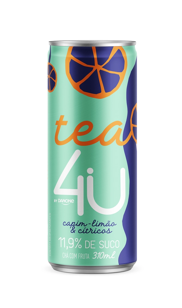 Cha Tea 4u 310ml Capim Limao/citricos
