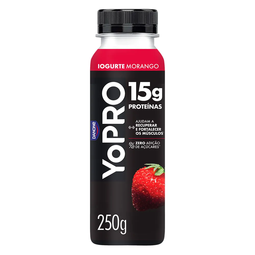 Iogurte Zero Lactose Sabor Morango Yopro 250g
