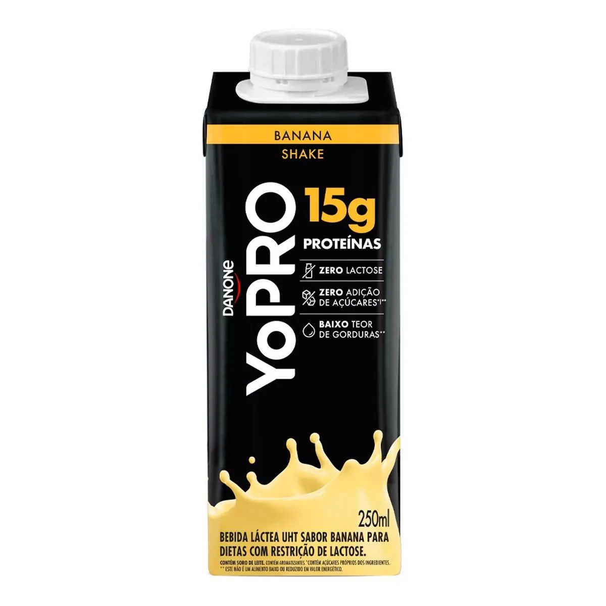 Bebida Láctea UHT YoPRO Banana 15g de proteínas 250ml