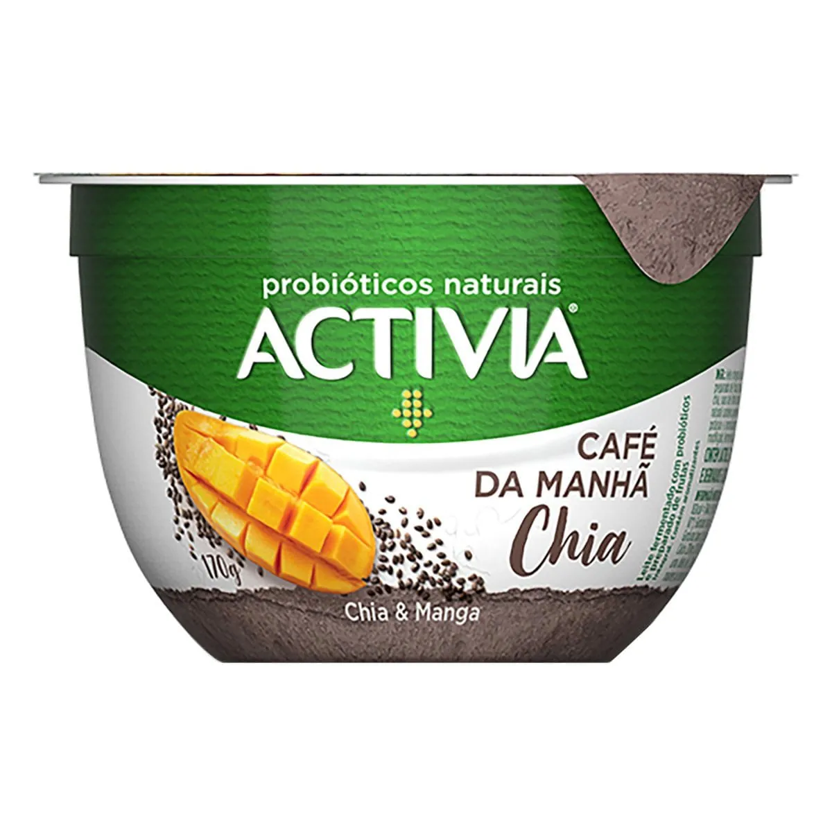 Iogurte Café de manhã Chia & Manga Activia 170g