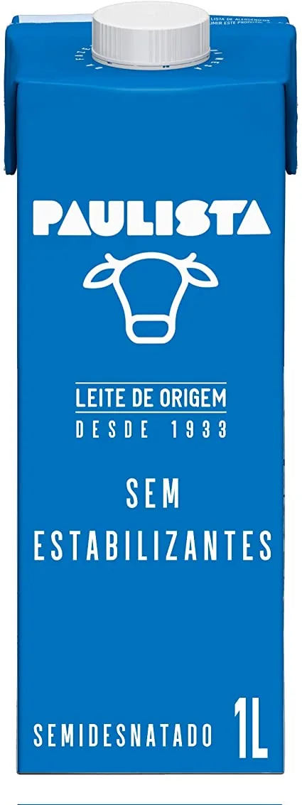 Leite Semidesnatado Origem UHT Paulista 1 L