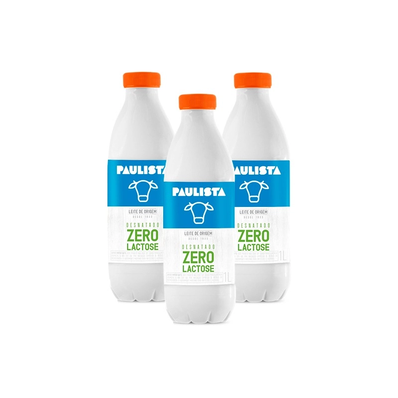 Leite Paulista UHT Desnatado Zero Lactose 1L