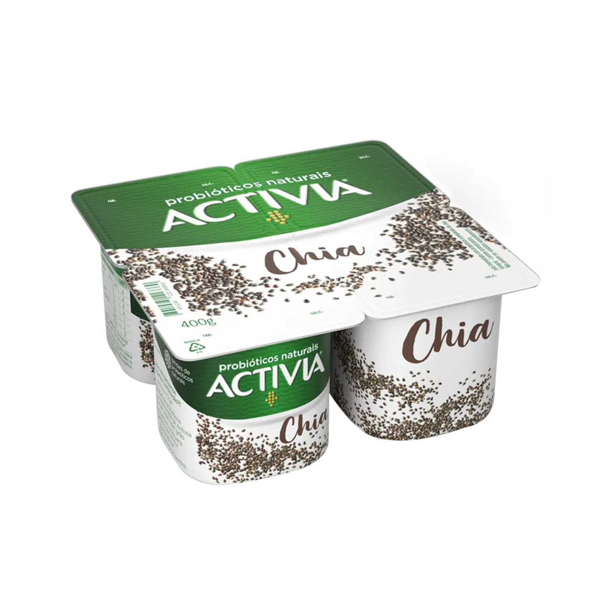 Iogurte Integral Activia Super Grãos Chia 400g