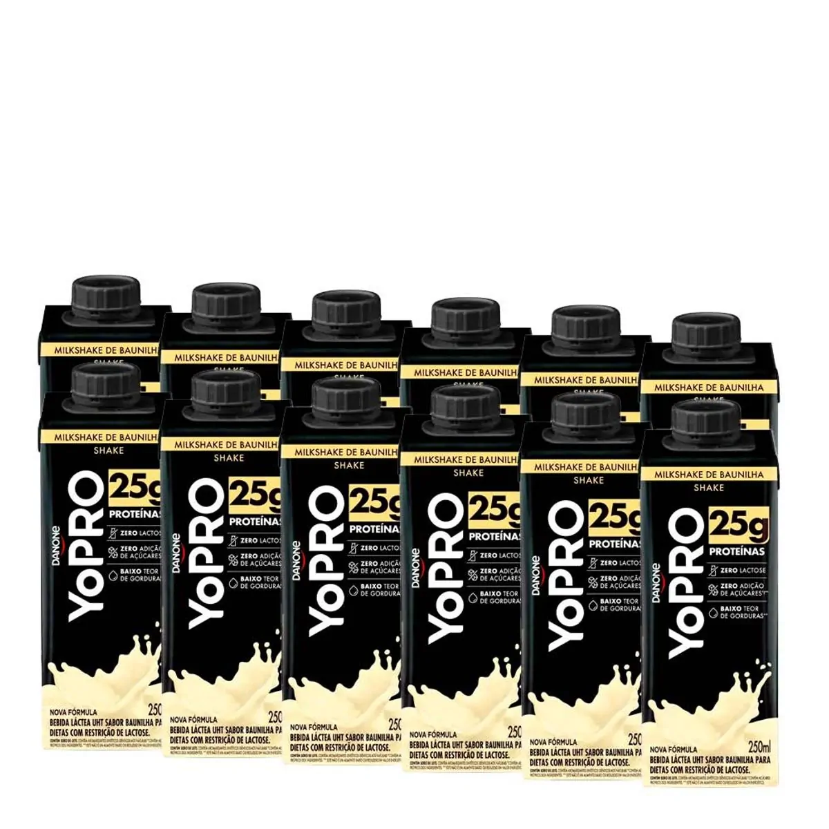 Bebida Láctea UHT YoPRO Milkshake de Baunilha 25g de proteínas 250ml