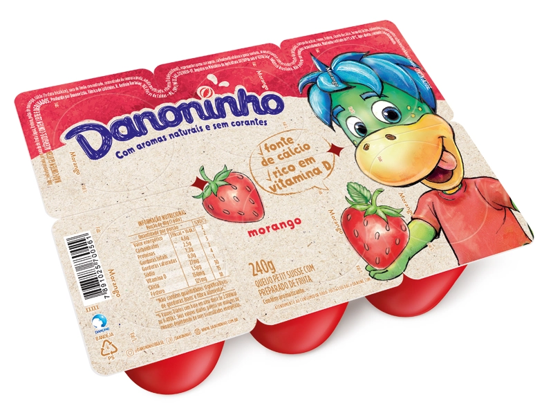 Danoninho Petit Suisse Morango 240g 6 unidades