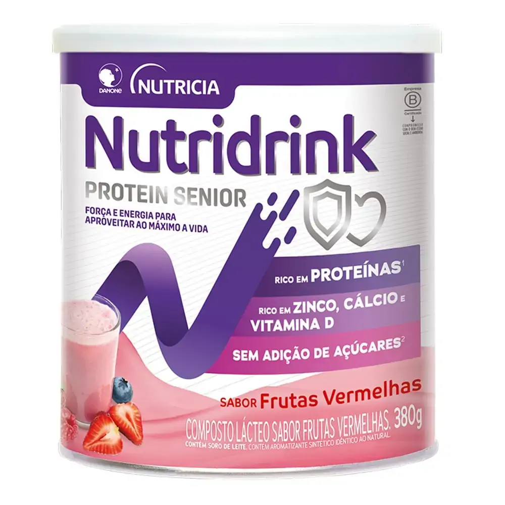 Composto Lácteo Nutridrink Protein Senior Frutas Vermelhas 380g